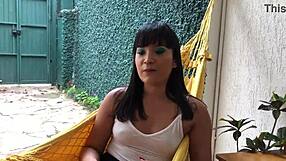 lina nakaura shows off her tasty bare soles and chats about foot worship fun