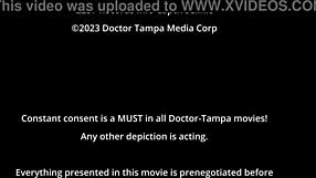 Uniforms cling tight in backstage glove and gown tease