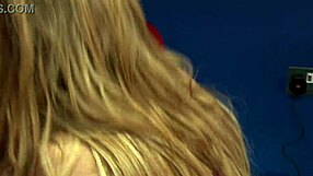 super busty actress thinks it's just lunch until co-workers double-team her shaved pussy on desk