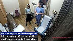 Do nurses in latex gloves and skirts really care about patients while spreading shaved pussies backstage?