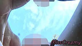 Risky public pool dick flash leads to hidden fuck