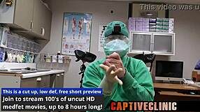 Uniforms cling tight in backstage glove and gown tease