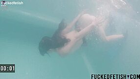 Yessica Bunny Skinny Wet Underwater Bikini Pool Play