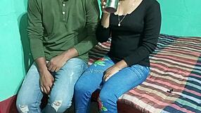 desi boy pounds white girl and slurps her pink pussy juice hard