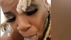 yo princess hayze back for round two slurping deepthroat ebony blowjobs like a pro slut