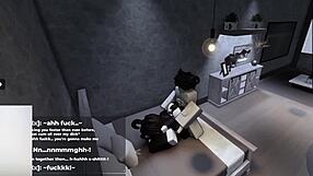 Roblox bunny-girl hops on my cock riding until filled with hot cum