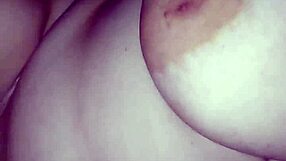 i slam my huge cock into her giant busty tits nonstop