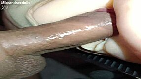 trailer quickie anal fuck with candy spreading huge ass in beige panties on desk