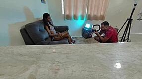 Ninfeta Carioca Fucks Raw In Woods Caught By Couple Keeps Going