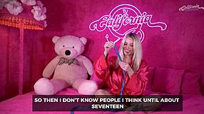 gi genesini strokes her big brazilian ass and tits in solo massage bliss.