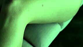 Ukrainian Marina Nelson smokes stripping shaved pussy naked