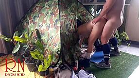 i watched nudist lady hook up with stranger in camp nature