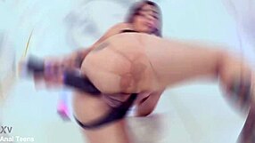 bruno smashes luna galactica's tiny ass in her first gaping anal interracial pound