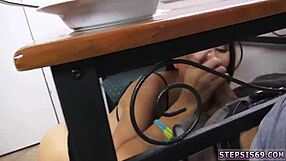 Perverted teen sucks stepbro banana before anal first time