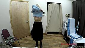 Do nurses in latex gloves and skirts really care about patients while spreading shaved pussies backstage?