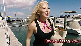 Big-Breasted Blonde Teen Endures Extreme Domination Hardcore Sex in Changing Room