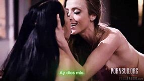 ¡AMBOS ME PERTENECEN! BLONDE MILF SEDUCES WITH BIG TITS BEFORE CREAMPIE FINISH!