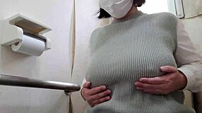 i caught this married bride masturbating wildly in the wedding toilet!