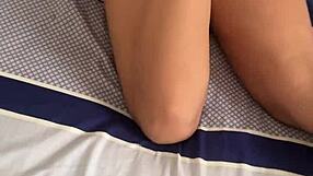 spy cam catches my hot stepsis playing naughty with her phone 📱😏