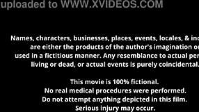 Uniforms cling tight in backstage glove and gown tease