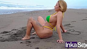 Vitoria Beatriz's huge Brazilian ass caught flashing gets stranger anal!