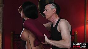 master how's my gagging on your cock during this bdsm lesson feel?