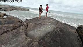 Ninfeta Carioca Fucks Raw In Woods Caught By Couple Keeps Going