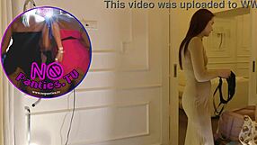 hot skinny babe meets lesbian gf for fake casting sans panties interview