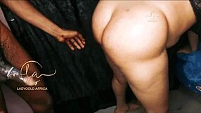 Horny black employee rams boss's fat pussy doggystyle pov