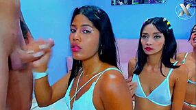 Do Slutty Stepsisters Surprise Stepdad with Deepthroat Blowjob Duo?