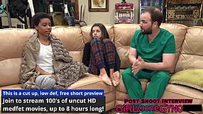 What Happens Backstage When Aria Nicole's Hairy Pussy Meets the Perv Doctor's Toys?