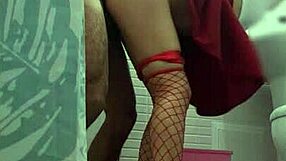 hermanastra sneaks professor inside for creampie doggystyle under miniskirt voyeur cam!