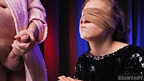 Stepbro tricks xsanyany into dick sucking taste game