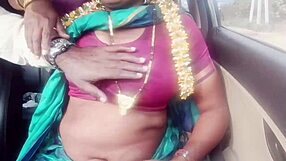 indian housewife car sex daddy dirty talk long drive fucking husband's father telugu