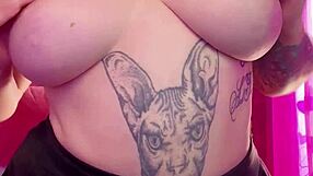 i stretch my wet hairy pussy wide with huge 11 inch fantasy dildo