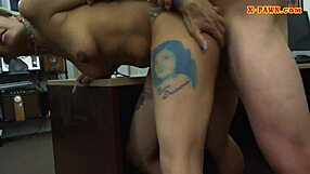 BLACK BF WATCHES PAWN MAN RAW DOG HIS TATTOOED GF!