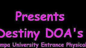 tampa university entrance physical has destiny doa spreading ass for anal fingering exam