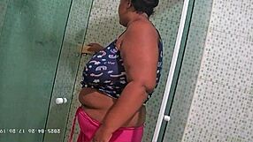 hidden cam catches neighbor shaving fat bbw ass pussy