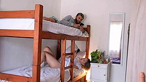 she risked it all cheating with her hot dorm roommate right there in the room