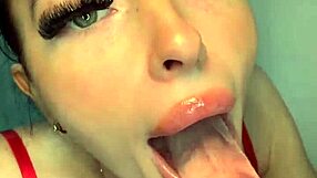 this amateur college coed teen slut squirts hard during solo toy masturbation session