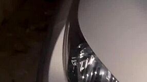 dogging at drive-in flashing strangers taking two cum loads straight in mouth with hubby watching