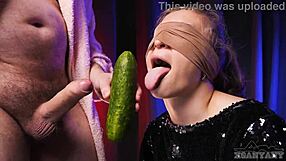 Stepbro tricks xsanyany into dick sucking taste game