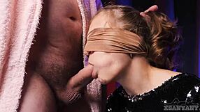 Stepbro tricks xsanyany into dick sucking taste game