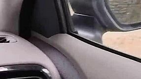 oh man my dirty girl just wanking off in the car like crazy... cant believe it