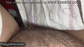 real indian bbw housewife and husband grope hairy tits pussy under blanket spooning to creampie moans