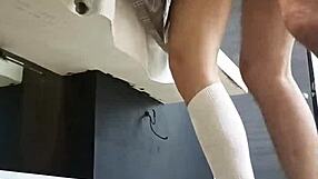 Sexy Schoolgirl Skirt Hike Fucked Hard Until Pregnant by Classmate!