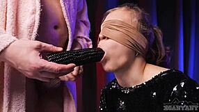 Stepbro tricks xsanyany into dick sucking taste game