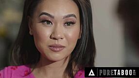 Controlling Terminally Ill Man Guilt-Trips Petite Asian Assistant Kimmy Kimm Into Sex