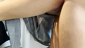 Sexy Schoolgirl Skirt Hike Fucked Hard Until Pregnant by Classmate!