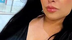 Angel Lima Plugs Ass Masturbates In Public Shop